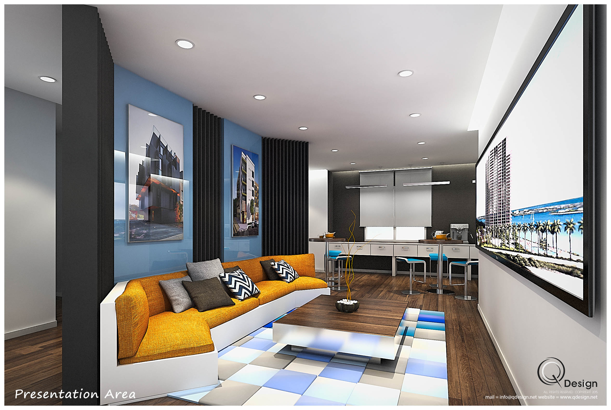 presentation area R1